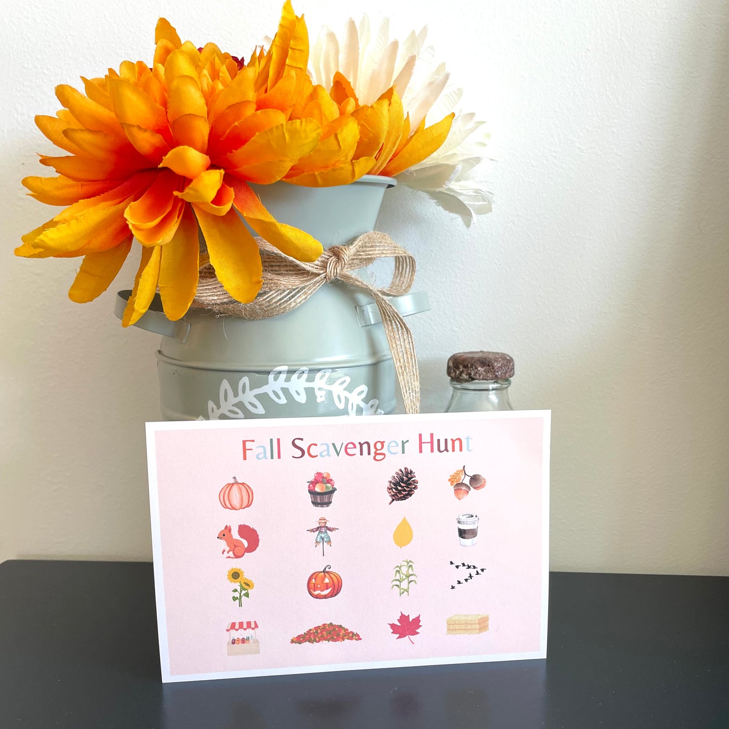 Fall Scavenger Hunt Postcard Set