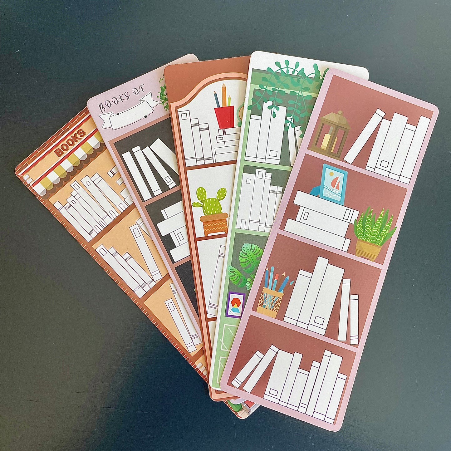 Bookshelf Bookmark Set