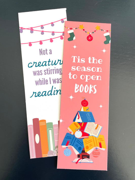 Tis the Season Holiday Bookmark Set