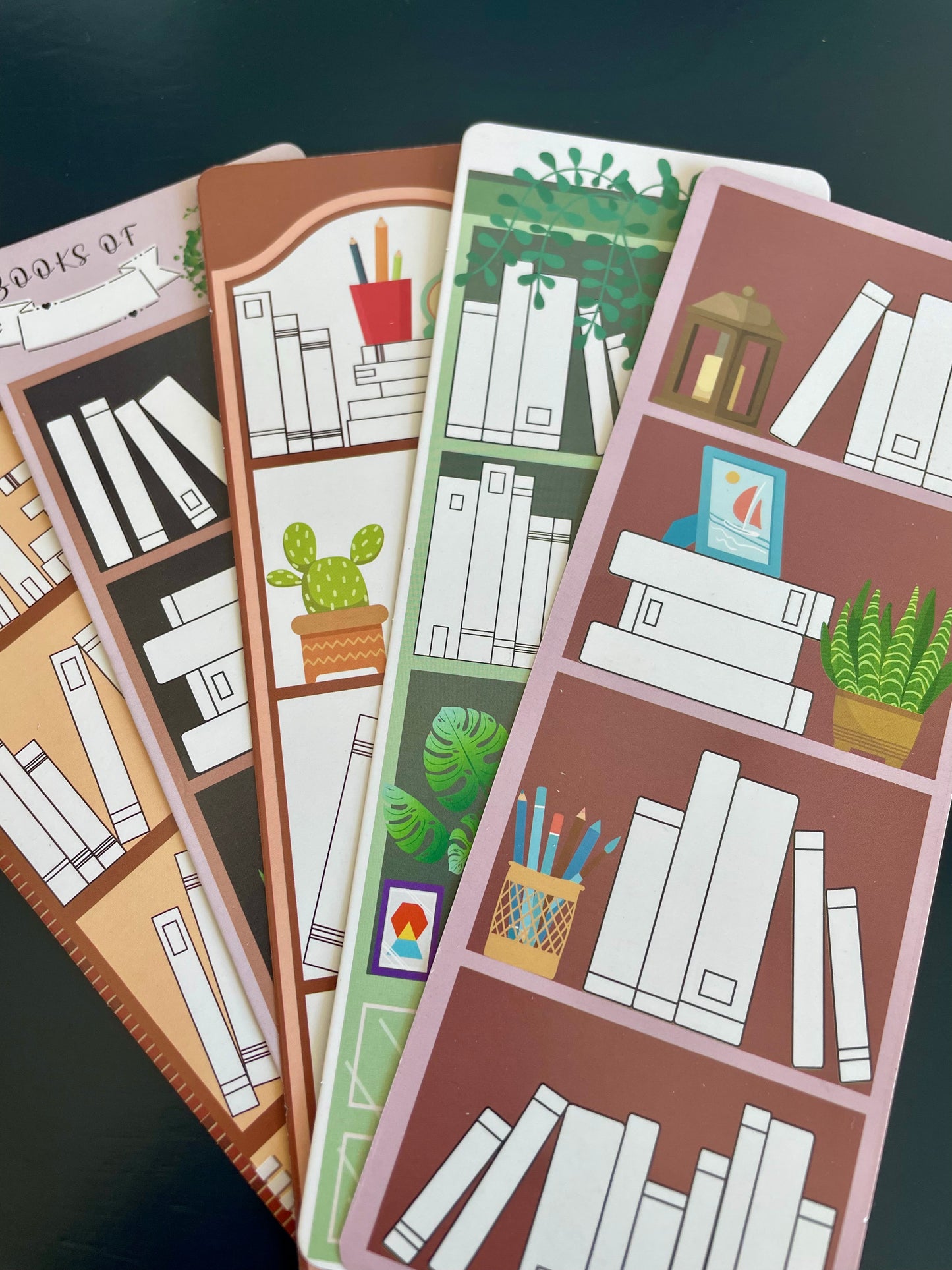 Bookshelf Bookmark Set