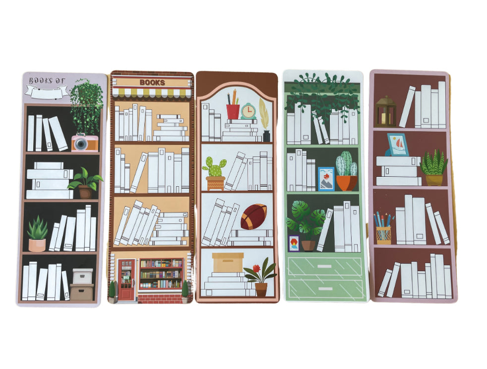 Bookshelf Bookmark Set